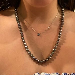 24 inch black pearls